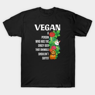 Vegan Power Animals Shouldn't Suffer, Vegan Christmas Gifts 2023 T-Shirt